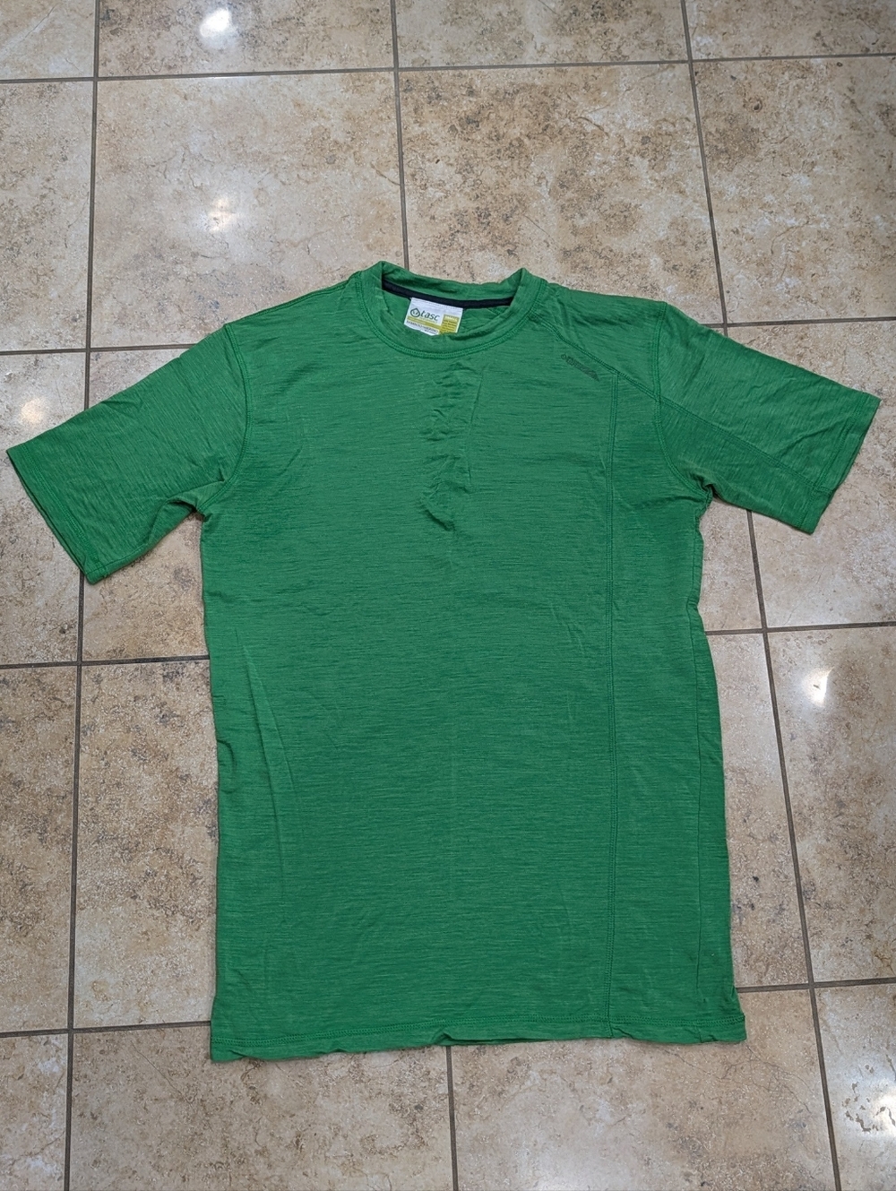Men's Wool Performance Short Sleeve Tee Shirt Green Small